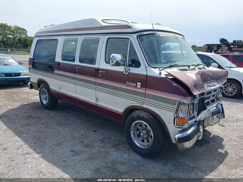 1987 DODGE RAM VAN B250 | 2B6HB23T1HK218025 | UPCARS