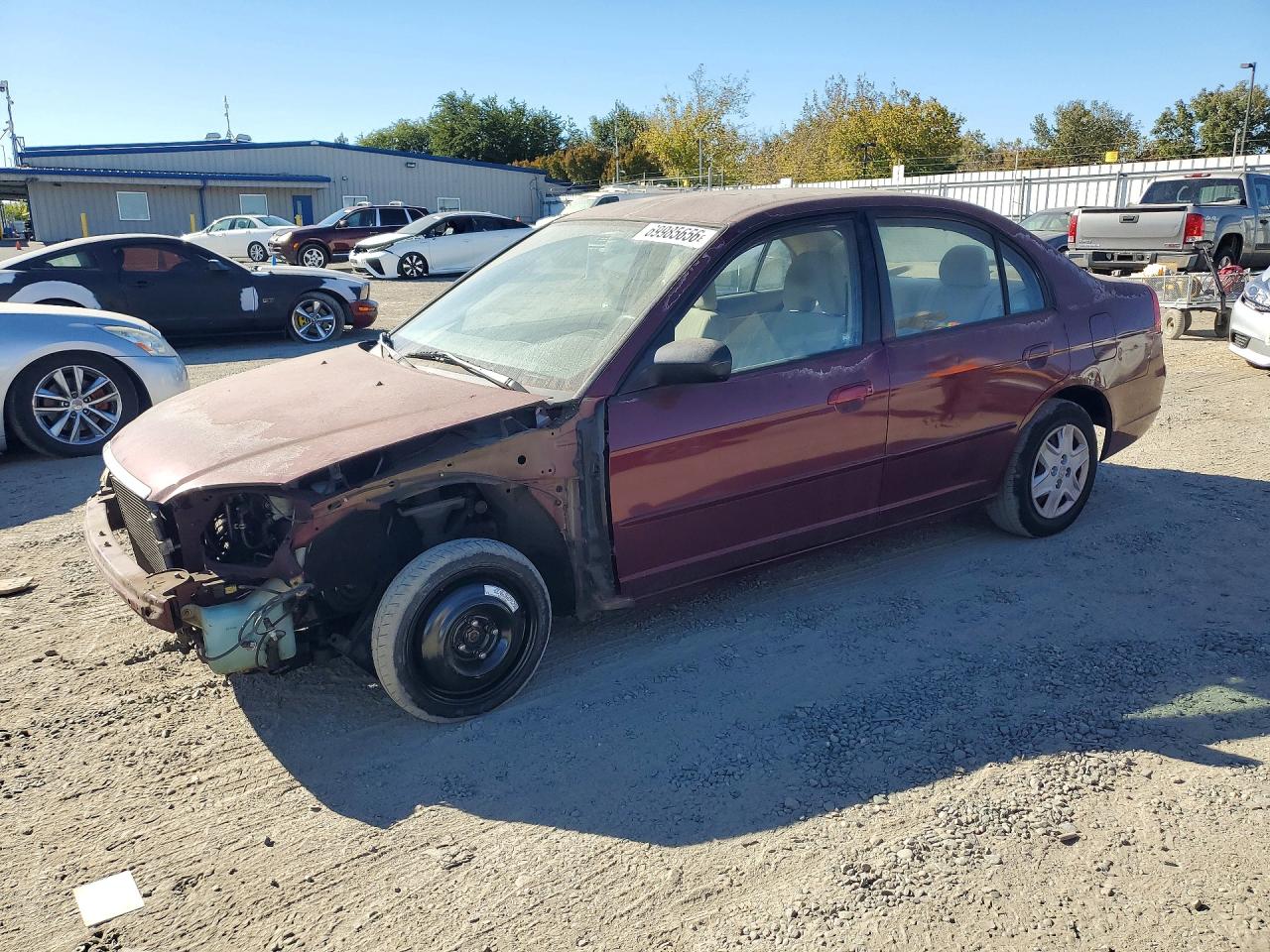 2003 HONDA CIVIC LX | 2HGES16513H596228 | UPCARS