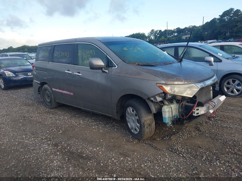 2012 NISSAN QUEST S | JN8AE2KP2C9033243 | UPCARS