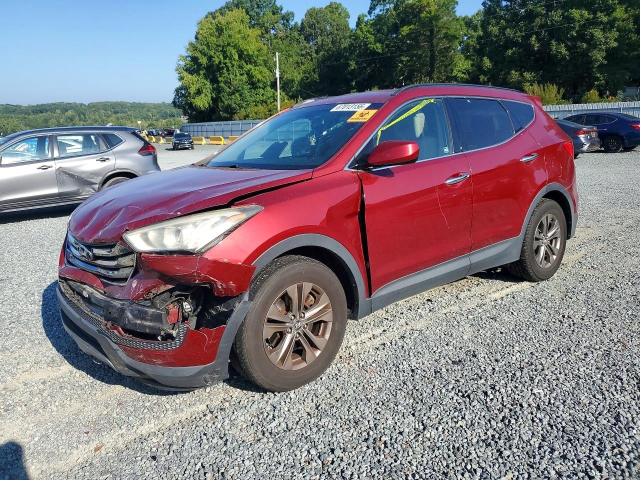 2014 HYUNDAI SANTA FE 2.4L | 5XYZU3LB8EG215542 | UPCARS
