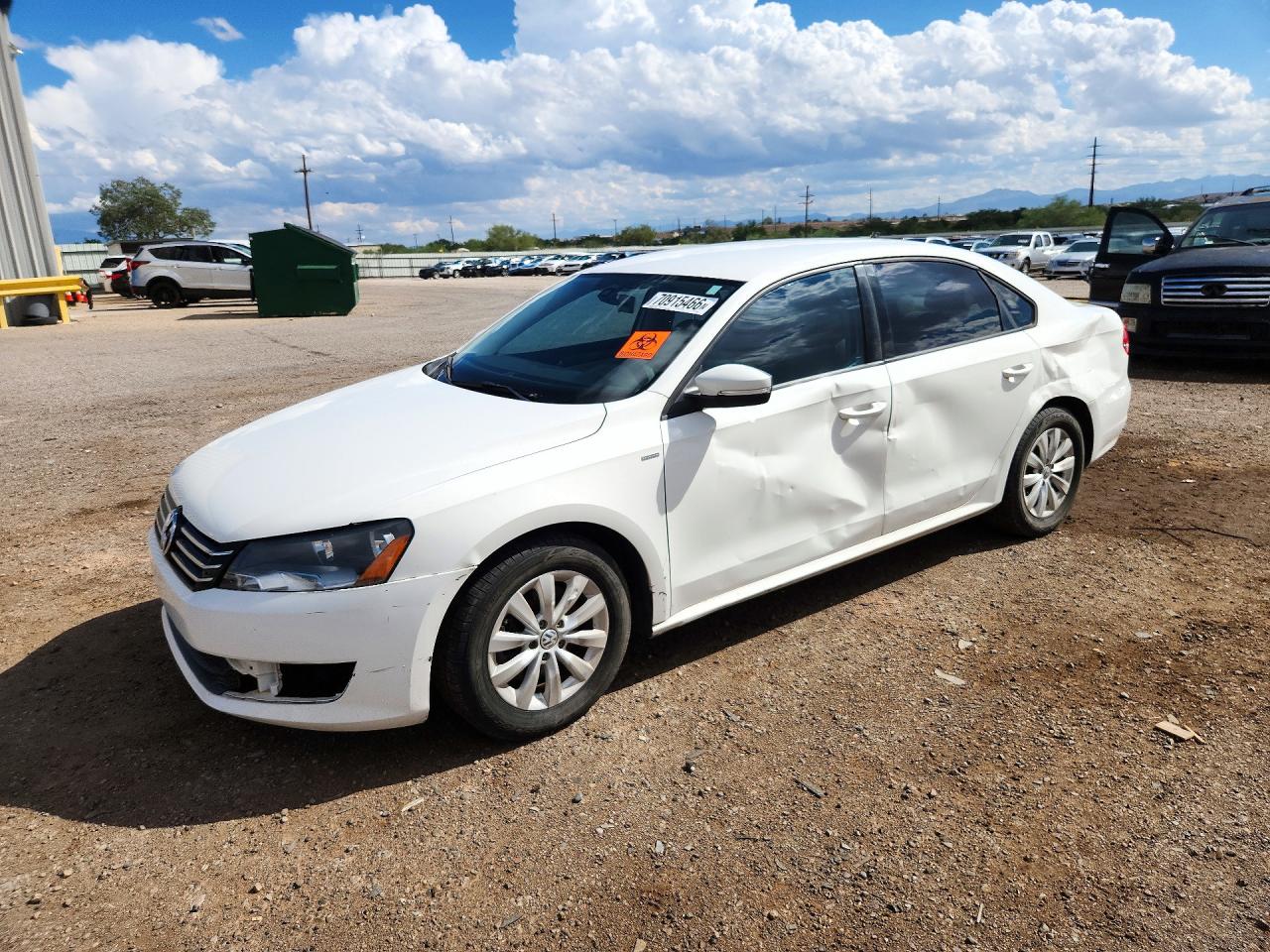 2013 VOLKSWAGEN PASSAT S | 1VWAP7A36DC143084 | UPCARS