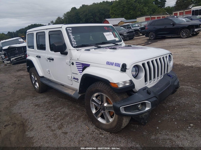 2022 JEEP WRANGLER UNLIMITED SAHARA 4X4 | 1C4HJXEG7NW245705 | UPCARS