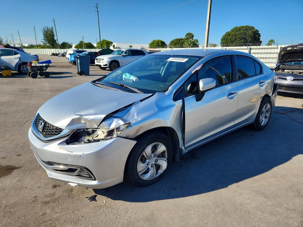2014 HONDA CIVIC LX | 2HGFB2F58EH516470 | UPCARS