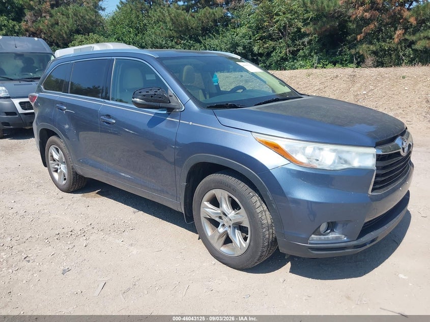 2015 TOYOTA HIGHLANDER LIMITED V6 | 5TDDKRFHXFS086162 | UPCARS