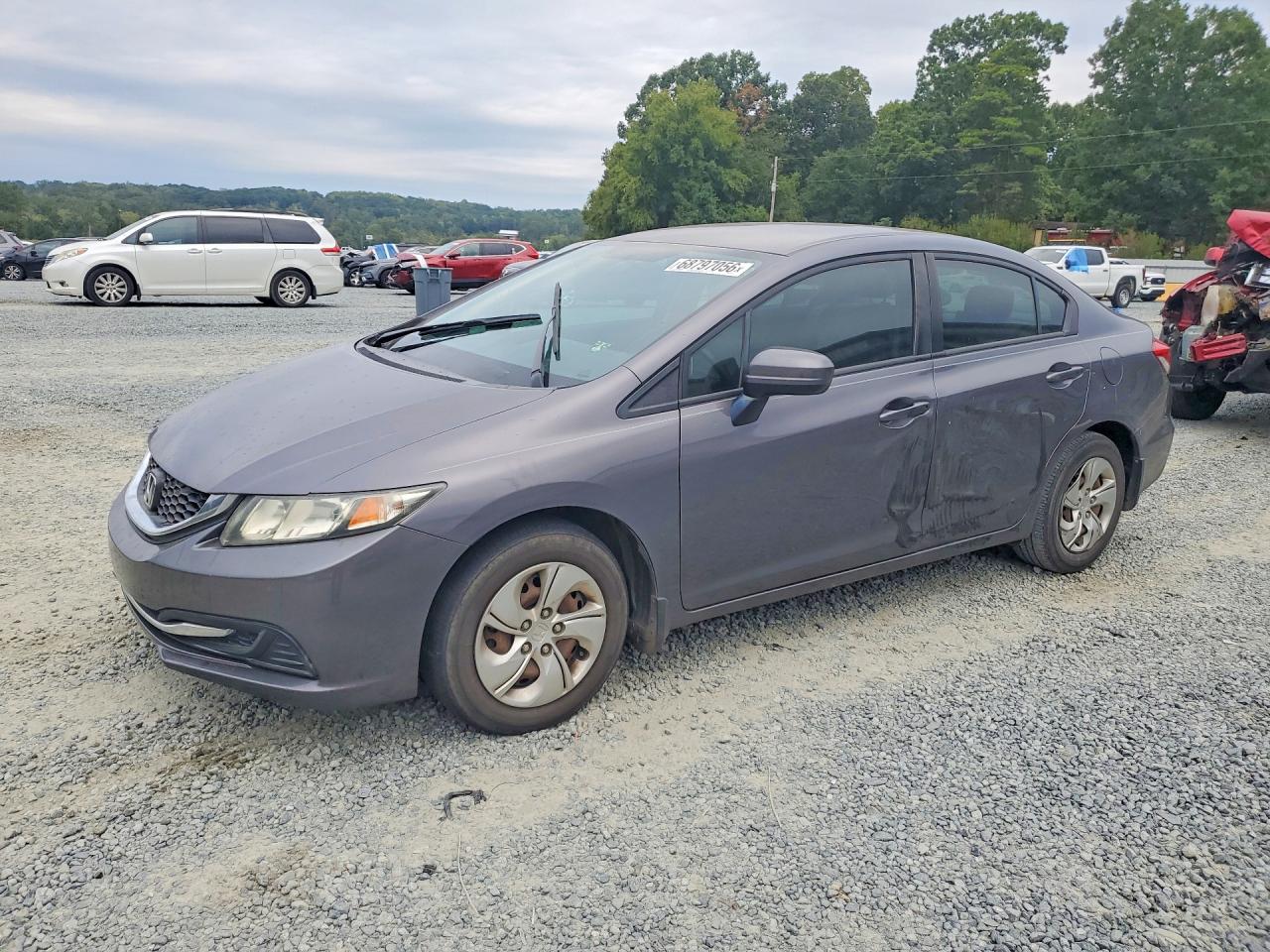2014 HONDA CIVIC LX | 19XFB2E54EE016673 | UPCARS