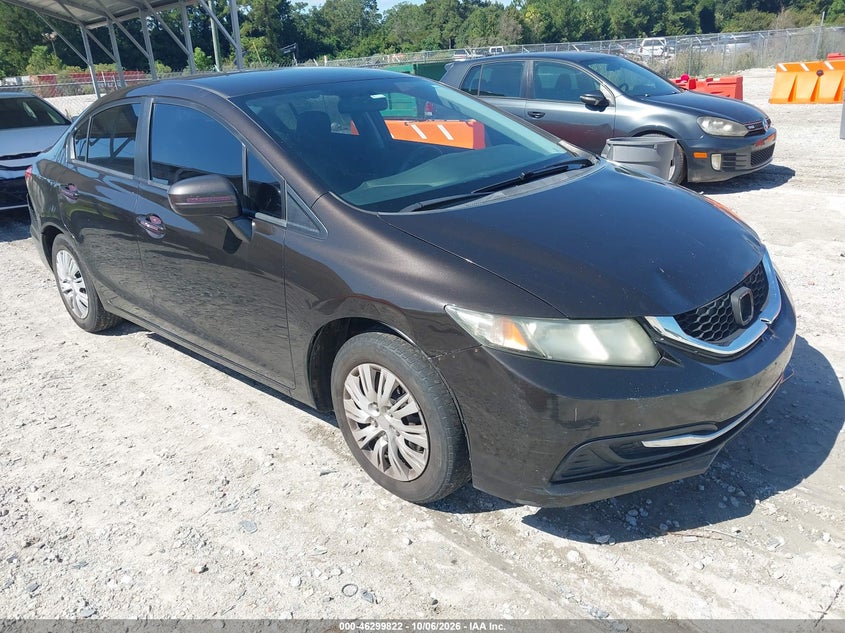 2014 HONDA CIVIC LX | 2HGFB2F57EH508800 | UPCARS