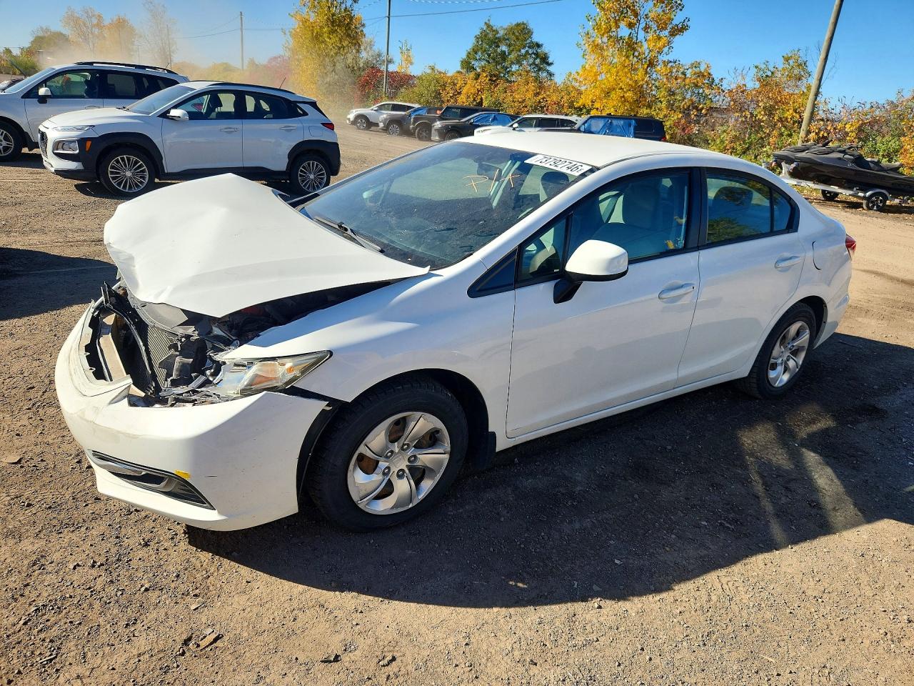 2013 HONDA CIVIC LX | 2HGFB2F47DH030576 | UPCARS