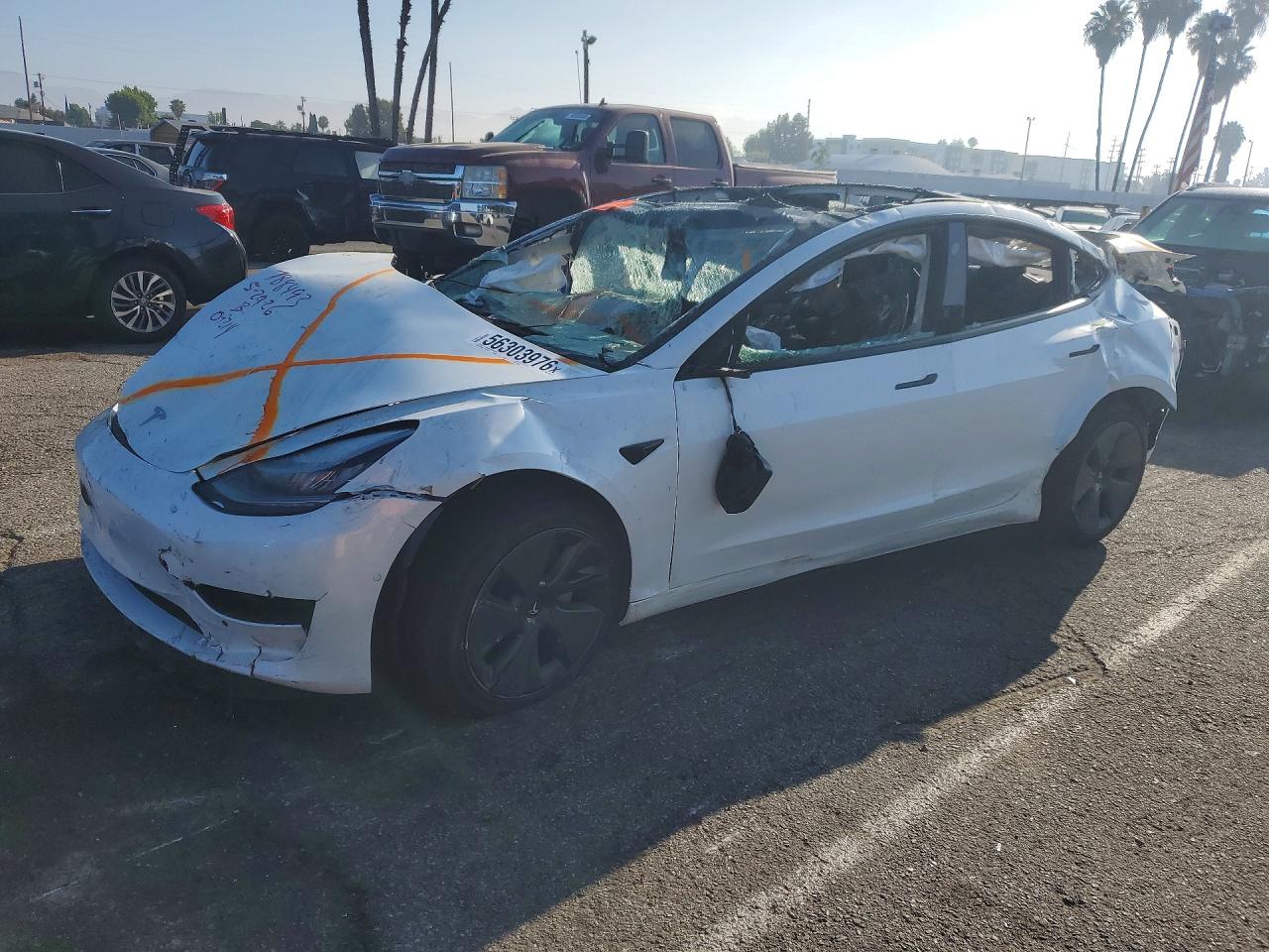 2022 TESLA MODEL 3 | 5YJ3E1EB6NF297069 | UPCARS