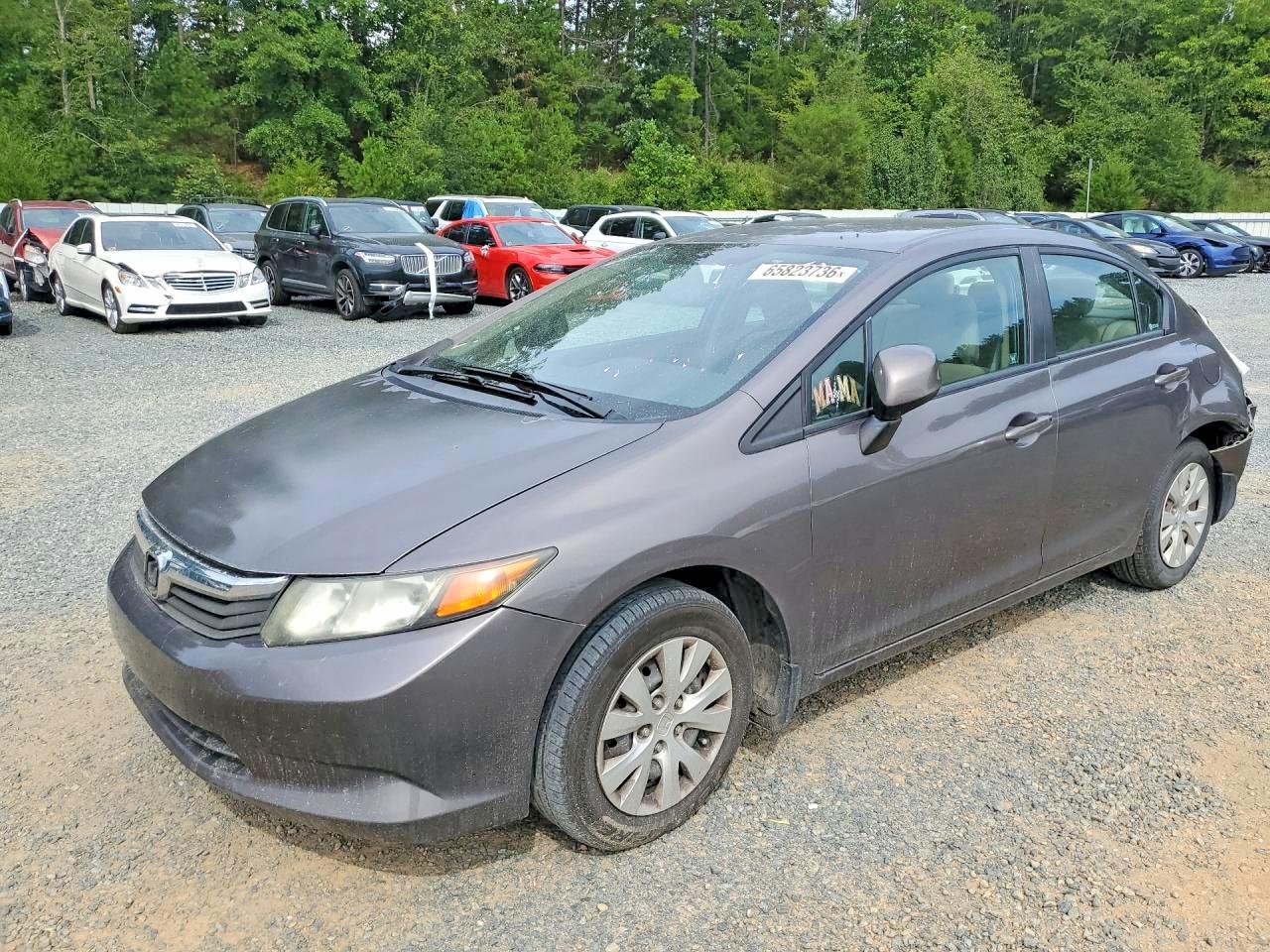 2012 HONDA CIVIC LX | 19XFB2F54CE107910 | UPCARS