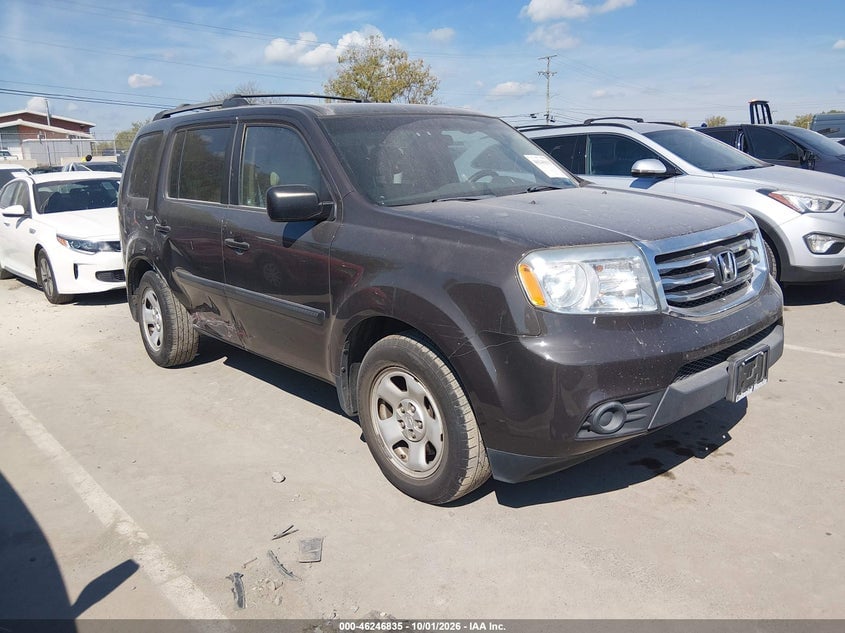 2012 HONDA PILOT LX | 5FNYF4H23CB068426 | UPCARS