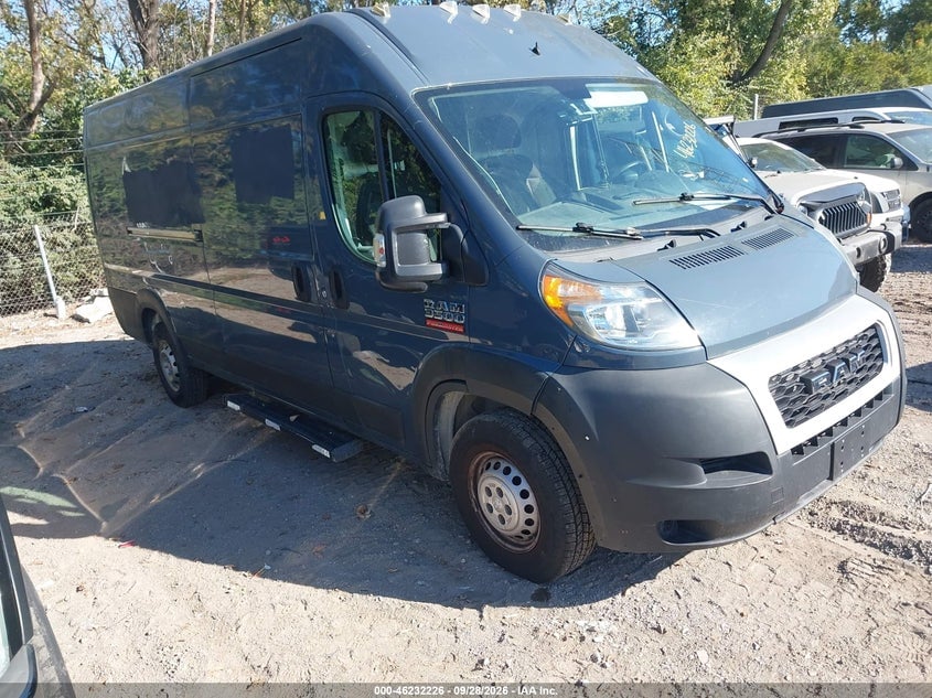 2019 RAM PROMASTER 3500 CARGO VAN HIGH ROOF 159 WB EXT | 3C6URVJG8KE542318 | UPCARS