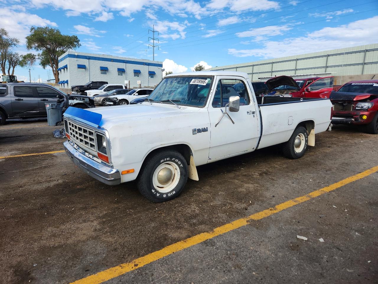1983 DODGE D SERIES D150 | 1B7GD14T8DS506246 | UPCARS