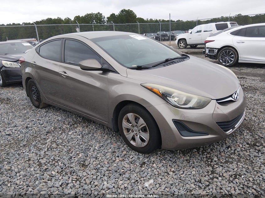 2016 HYUNDAI ELANTRA SE | 5NPDH4AE5GH742189 | UPCARS