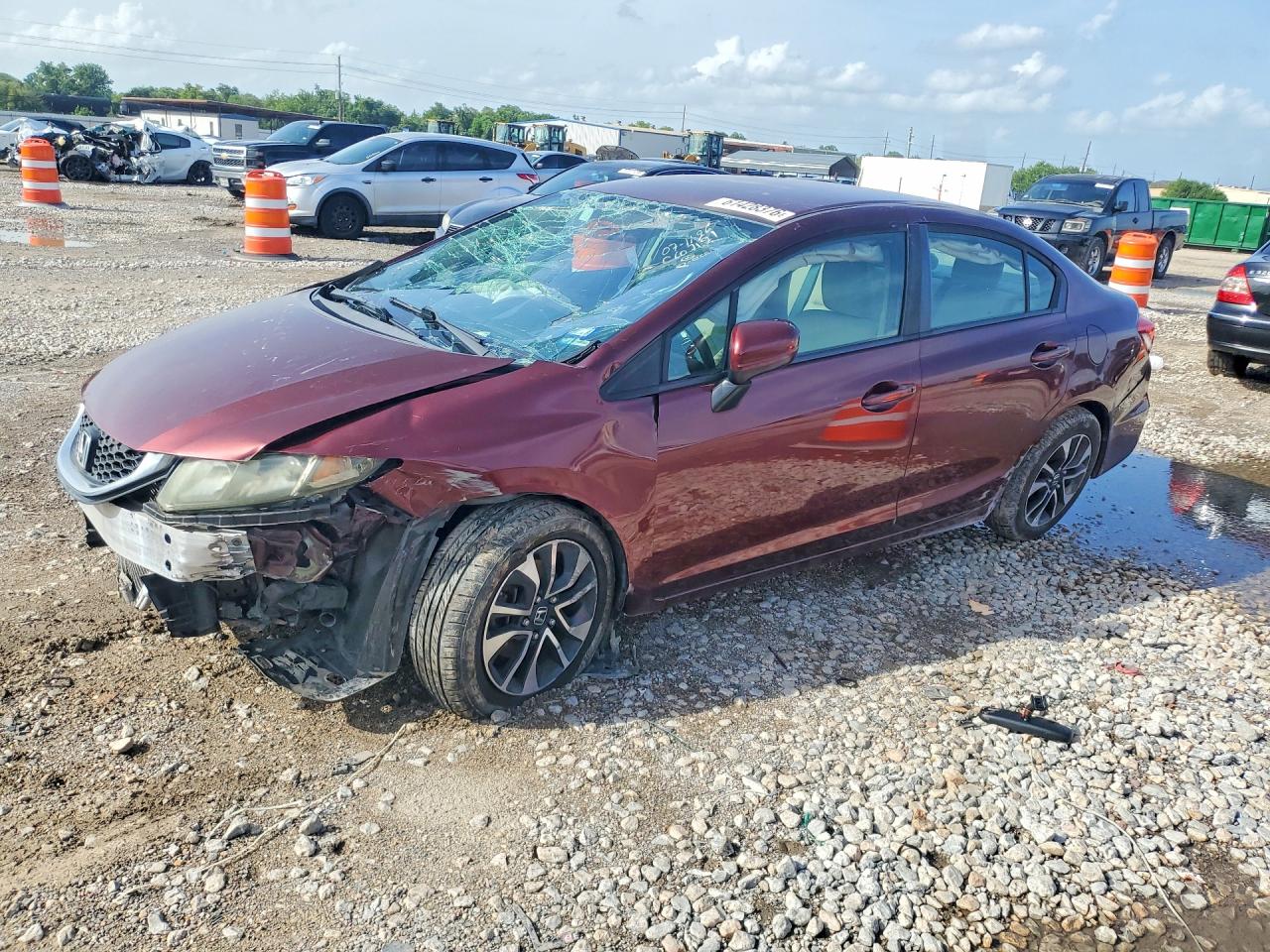 2014 HONDA CIVIC LX | 19XFB2F5XEE068128 | UPCARS