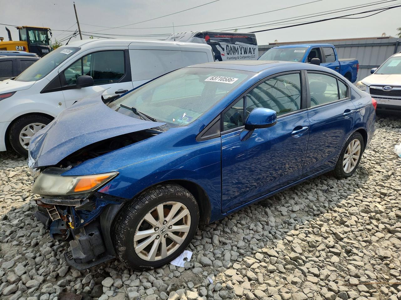 2012 HONDA CIVIC EX | 2HGFB2F83CH537802 | UPCARS