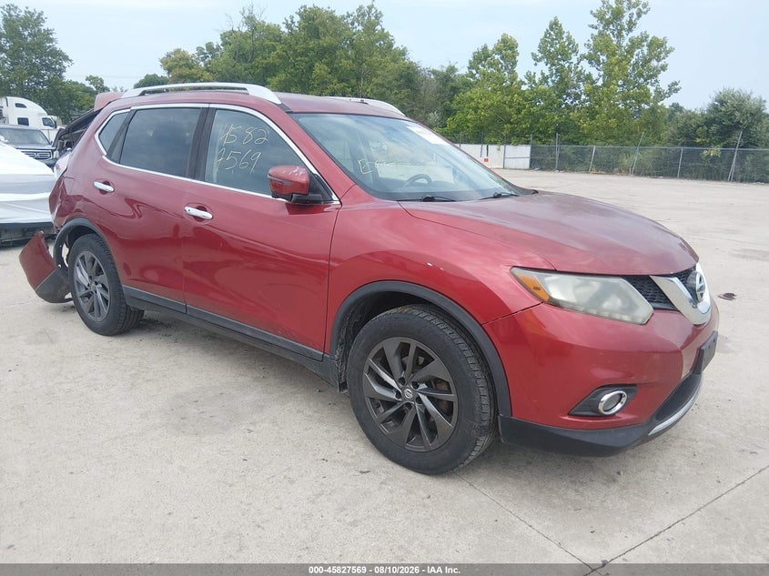 2016 NISSAN ROGUE SL | KNMAT2MT4GP734184 | UPCARS