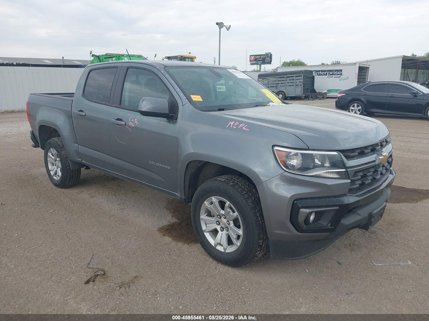 2022 CHEVROLET COLORADO 2WD  SHORT BOX LT | 1GCGSCEN9N1151869 | UPCARS