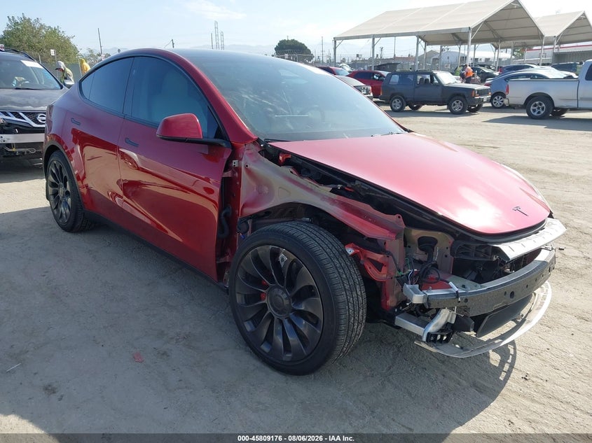 2024 TESLA MODEL Y LONG RANGE SINGLE MOTOR REAR-WHEEL DRIVE/RWD | 7SAYGDED5RF117527 | UPCARS