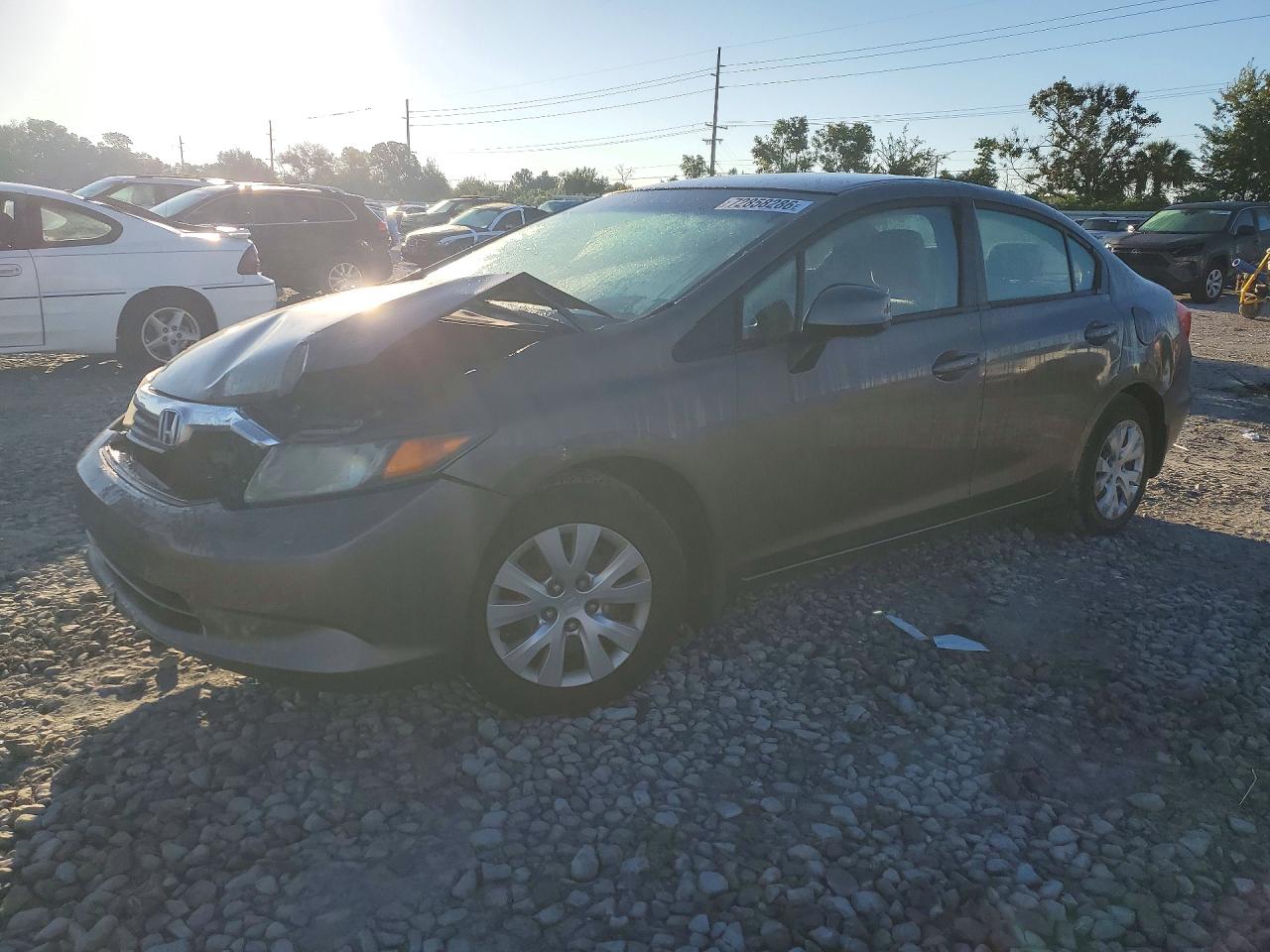 2012 HONDA CIVIC LX | 2HGFB2F56CH582979 | UPCARS