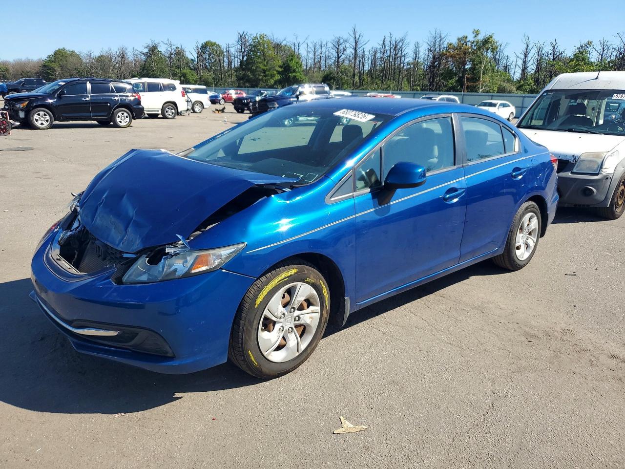 2013 HONDA CIVIC LX | 19XFB2F57DE014512 | UPCARS