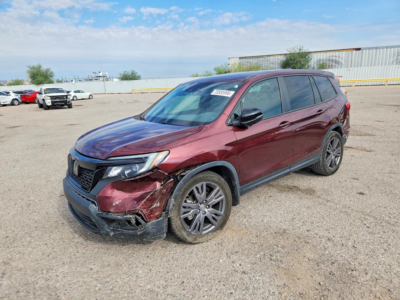 2021 HONDA PASSPORT EXL | 5FNYF7H50MB003224 | UPCARS