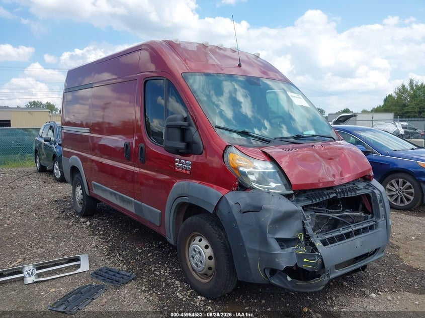 2016 RAM PROMASTER 2500 HIGH ROOF | 3C6TRVCG6GE101271 | UPCARS