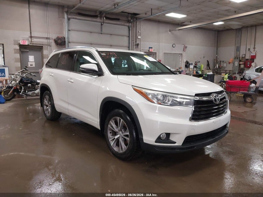 2015 TOYOTA HIGHLANDER XLE V6 | 5TDJKRFH9FS113869 | UPCARS