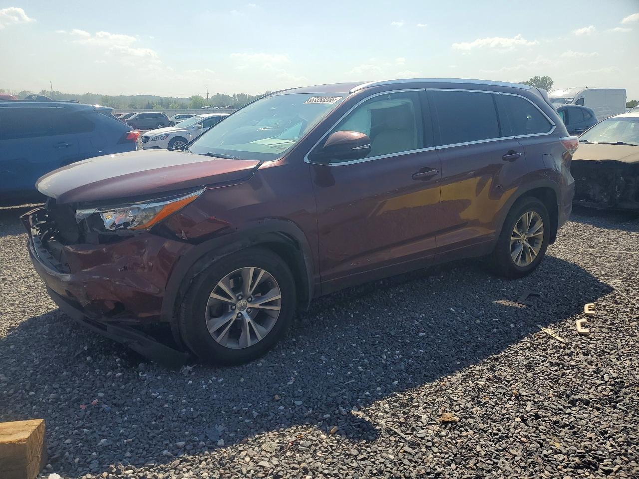 2015 TOYOTA HIGHLANDER XLE | 5TDJKRFH5FS105574 | UPCARS