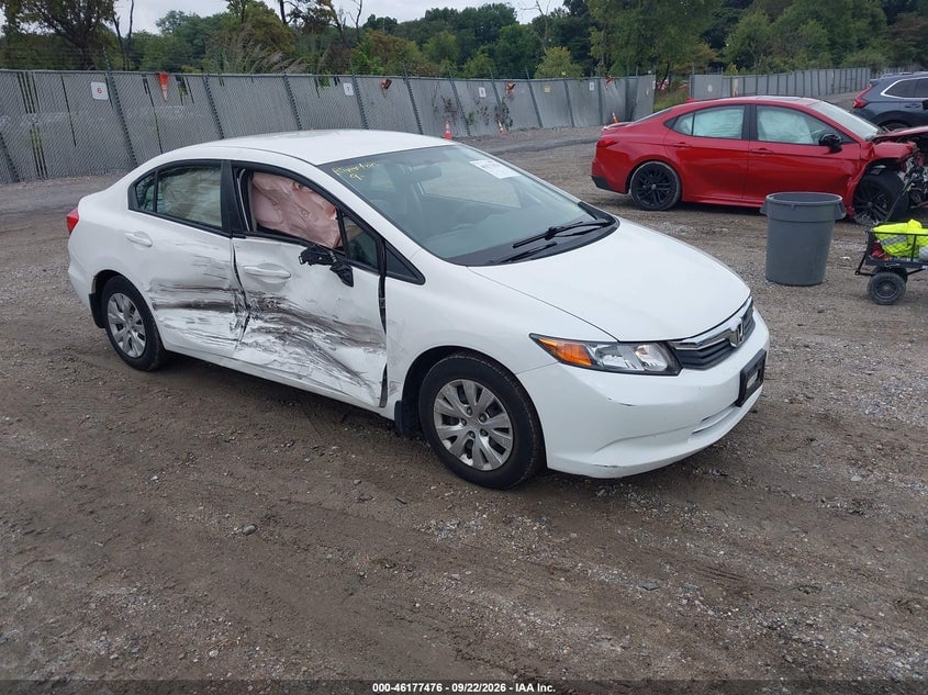 2012 HONDA CIVIC LX | 2HGFB2F55CH610903 | UPCARS