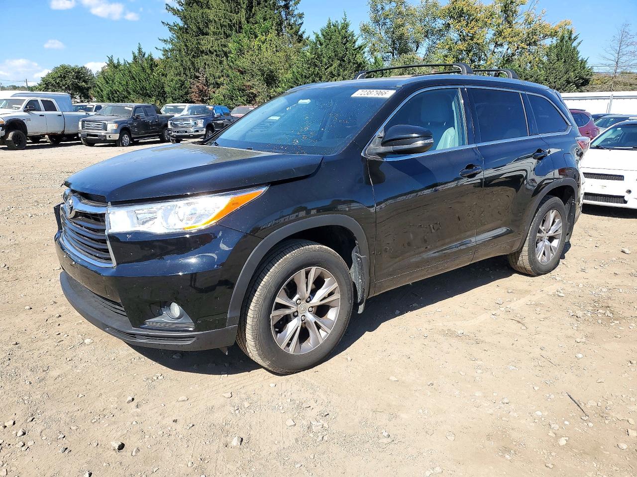2014 TOYOTA HIGHLANDER XLE | 5TDJKRFH6ES032133 | UPCARS