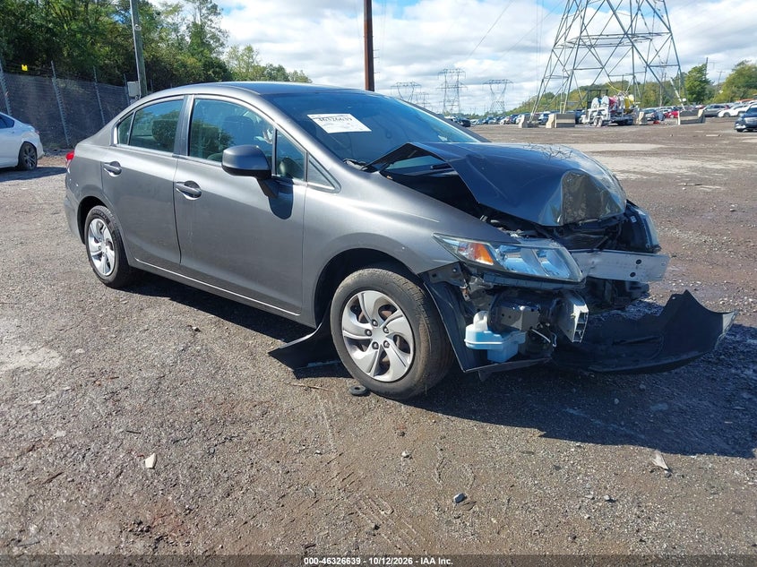 2013 HONDA CIVIC LX | 2HGFB2F53DH599840 | UPCARS