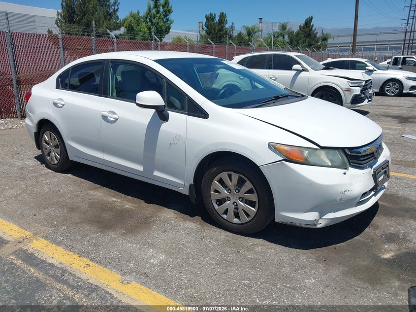 2012 HONDA CIVIC LX | 2HGFB2F50CH307303 | UPCARS