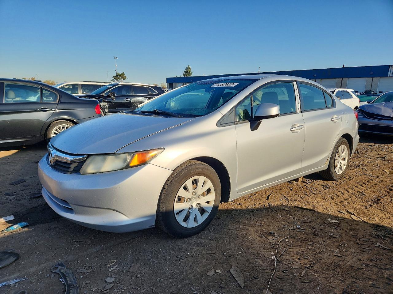 2012 HONDA CIVIC LX | 2HGFB2F58CH597676 | UPCARS