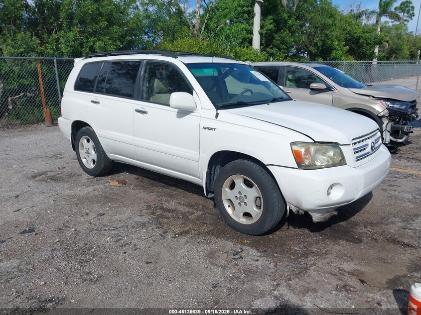 2007 TOYOTA HIGHLANDER SPORT V6 | JTEGP21A270128582 | UPCARS