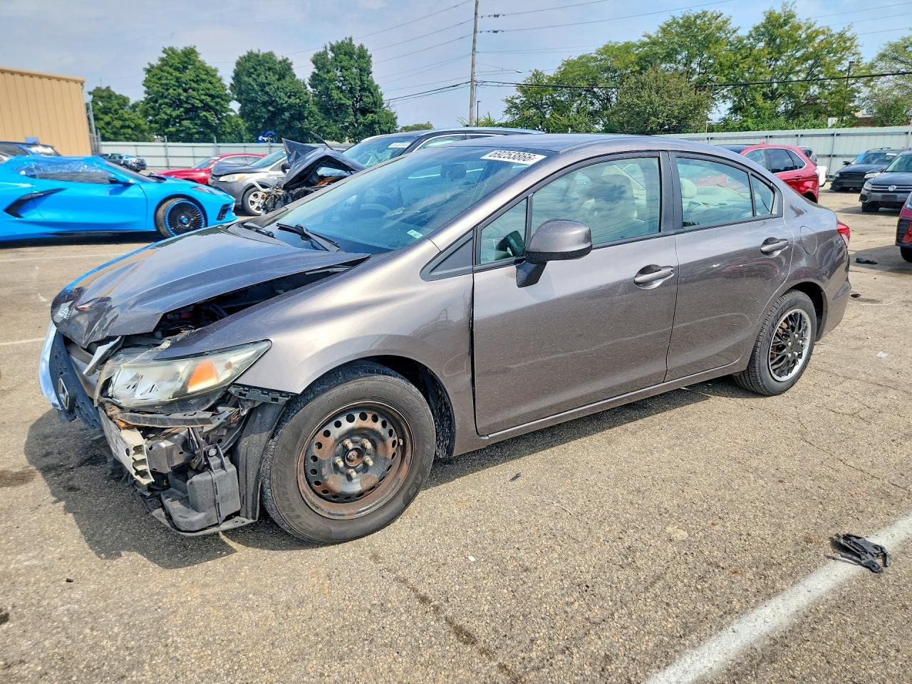 2013 HONDA CIVIC LX | 19XFB2F5XDE023396 | UPCARS