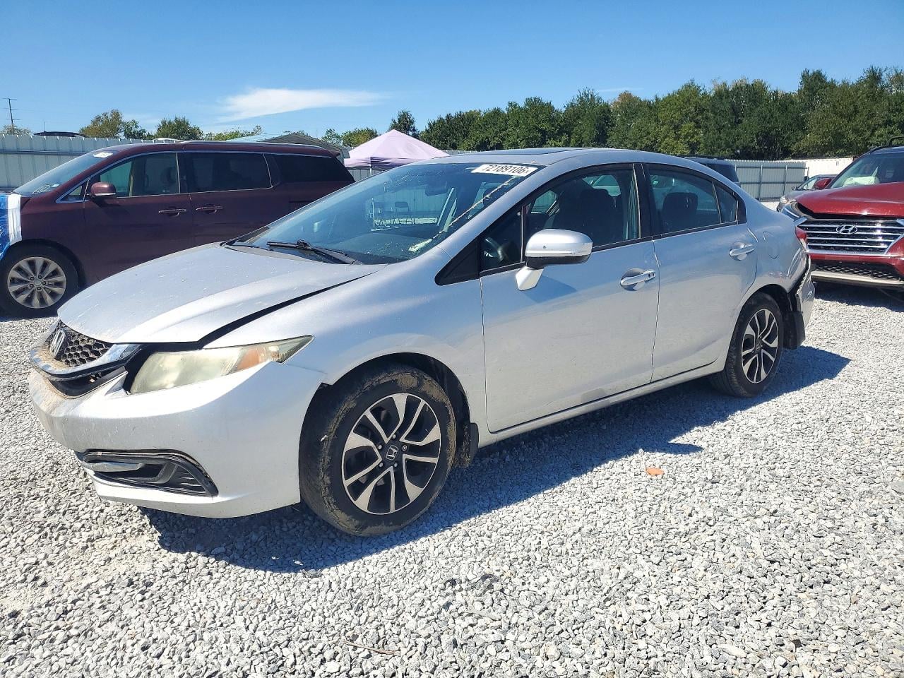 2014 HONDA CIVIC EX | 19XFB2F88EE017656 | UPCARS