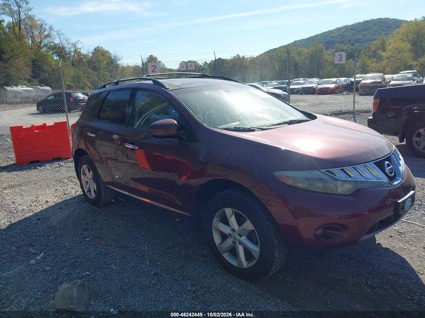 2009 NISSAN MURANO SL | JN8AZ18W09W139536 | UPCARS