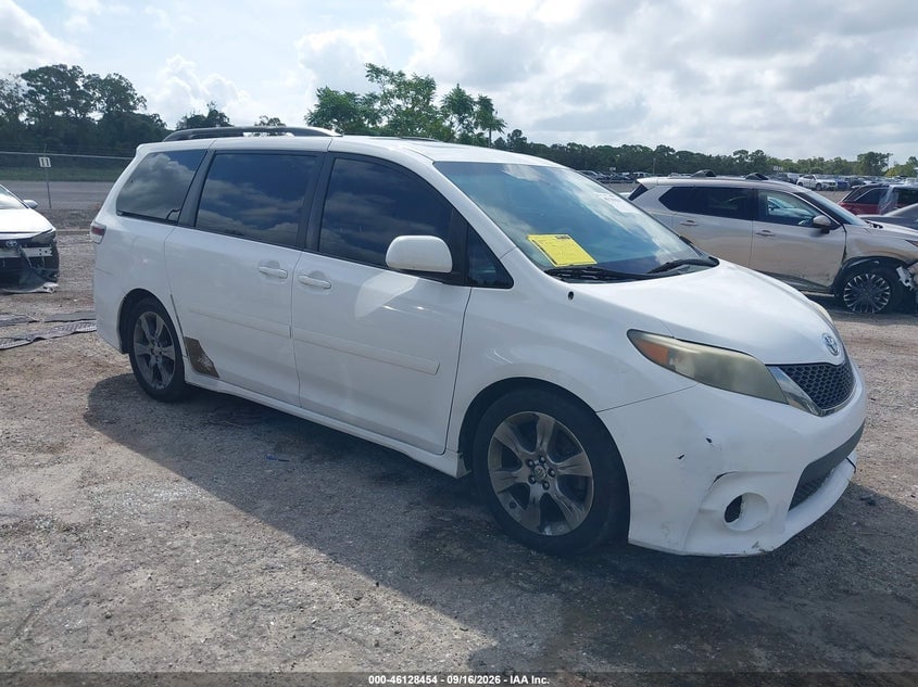 2012 TOYOTA SIENNA SE 8 PASSENGER | 5TDXK3DC7CS253963 | UPCARS
