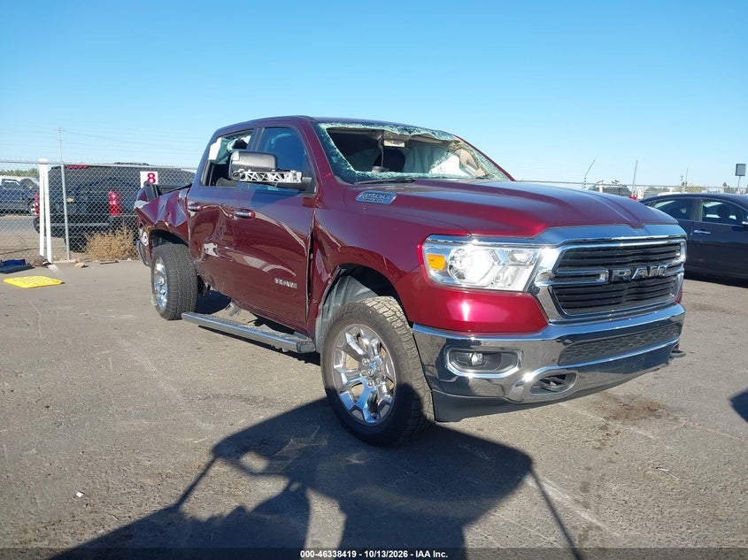 2019 RAM 1500 BIG HORN/LONE STAR  4X4 5'7 BOX | 1C6SRFFTXKN925823 | UPCARS