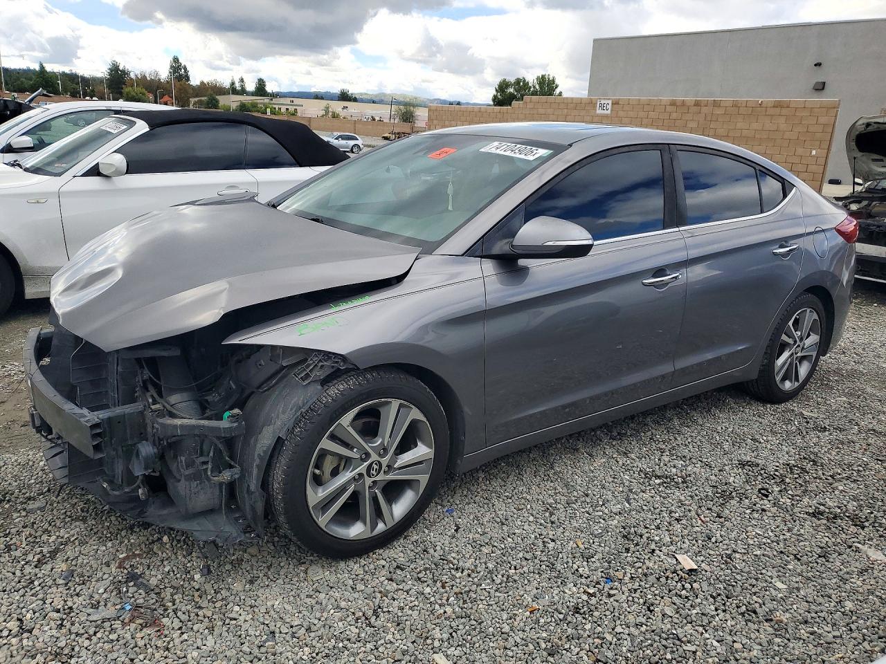2017 HYUNDAI ELANTRA LIMITED | KMHD84LF0HU180131 | UPCARS