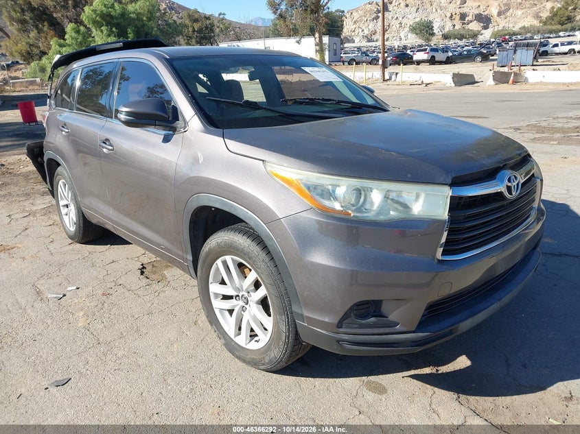 2016 TOYOTA HIGHLANDER LE | 5TDZARFH3GS018814 | UPCARS
