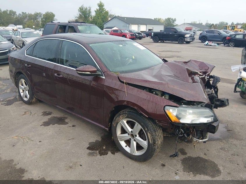 2013 VOLKSWAGEN PASSAT 2.5L SE | 1VWBP7A33DC045084 | UPCARS