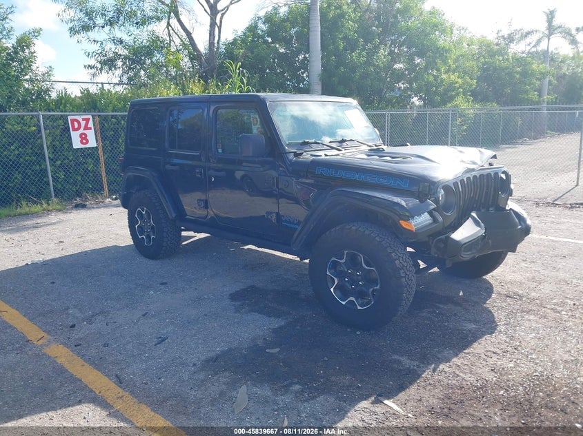 2022 JEEP WRANGLER 4XE UNLIMITED RUBICON 4X4 | 1C4JJXR68NW227877 | UPCARS