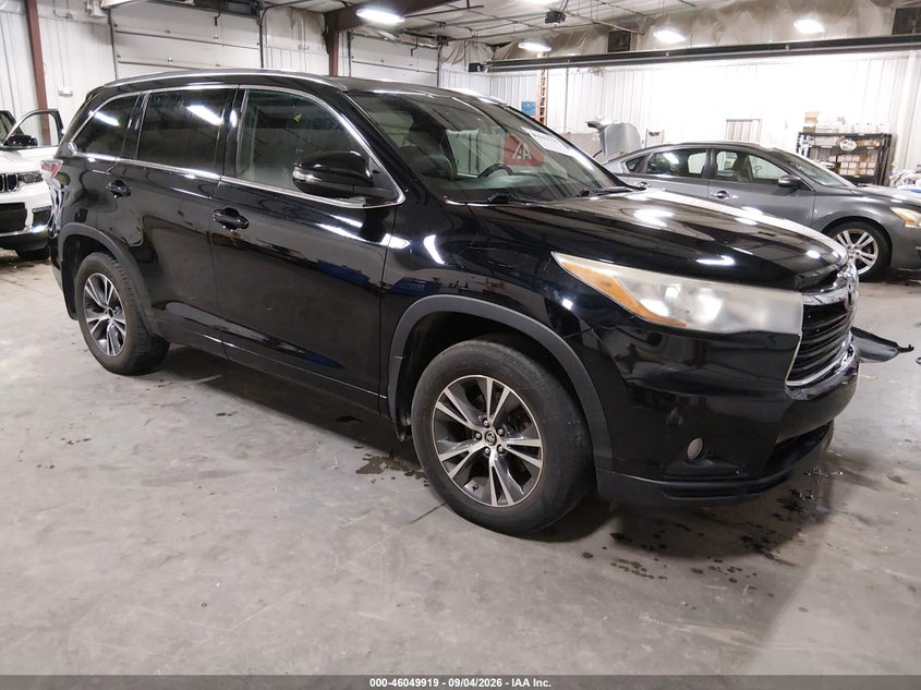 2016 TOYOTA HIGHLANDER XLE V6 | 5TDJKRFHXGS297074 | UPCARS