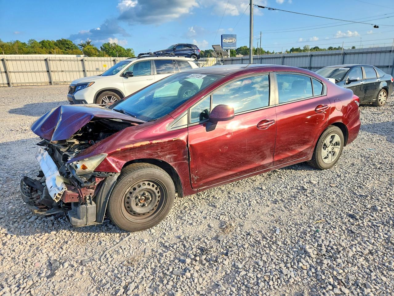 2013 HONDA CIVIC LX | 19XFB2F52DE060779 | UPCARS