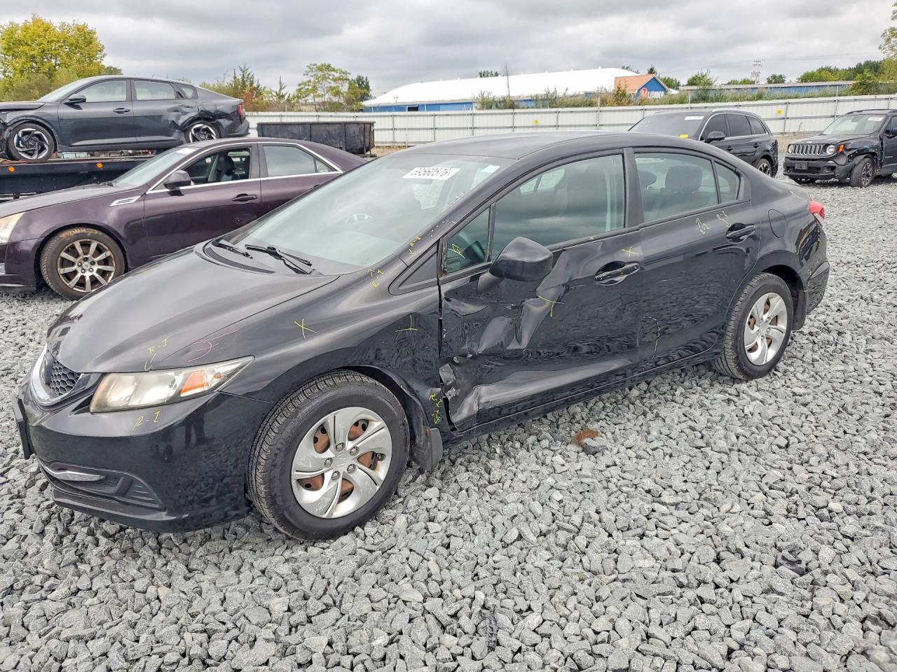 2013 HONDA CIVIC LX | 19XFB2F53DE099610 | UPCARS