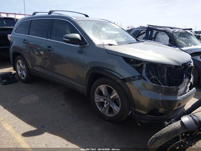 2016 TOYOTA HIGHLANDER LIMITED V6 | 5TDDKRFH6GS330326 | UPCARS