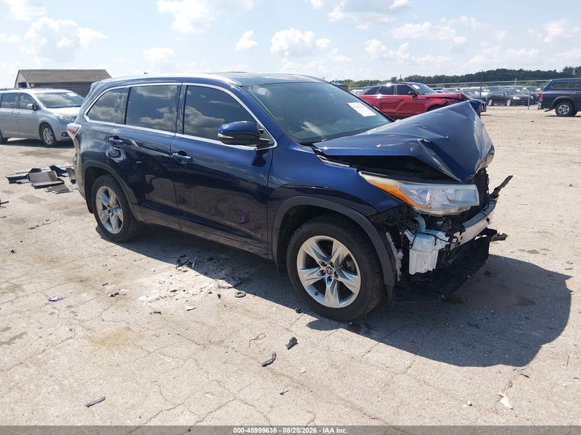 2016 TOYOTA HIGHLANDER LIMITED V6 | 5TDDKRFH4GS328994 | UPCARS