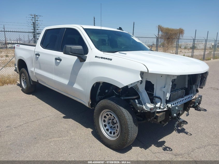 2025 CHEVROLET SILVERADO 1500 4WD  SHORT BED WT | 1GCPKAEK6SZ280658 | UPCARS