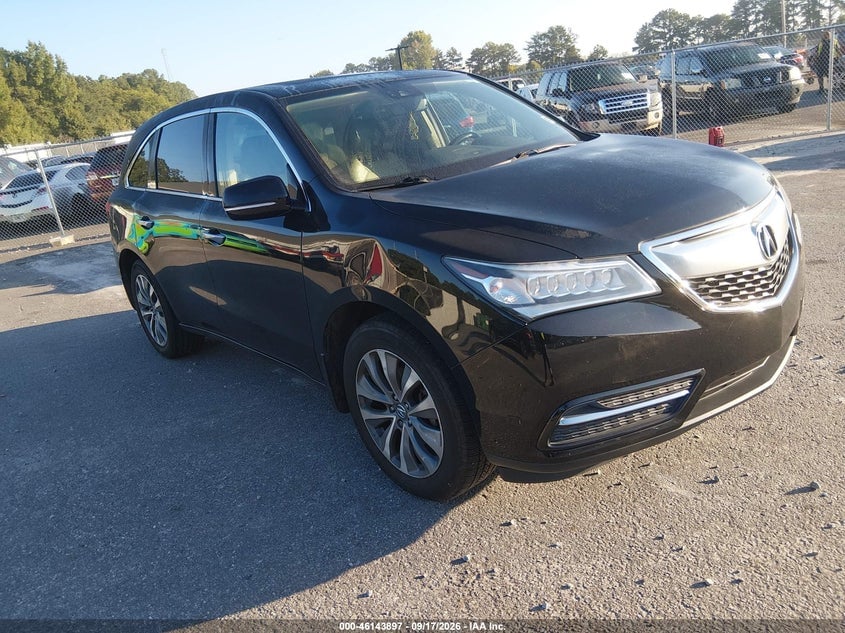 2016 ACURA MDX TECHNOLOGY   ACURAWATCH PLUS PACKAGES/TECHNOLOGY PACKAGE | 5FRYD3H43GB013562 | UPCARS